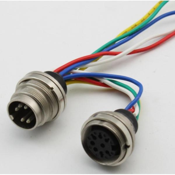 Waterproof M12 4 8Pin Connector Pcb Plug Cable M12 Connector M12 Connector With Wire