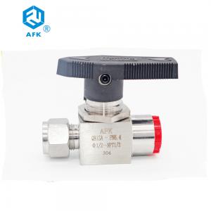 Quality AFK Hydraulic Stainless Steel Ball Valve 316 Double Ferrule Threaded 1000Psi wholesale