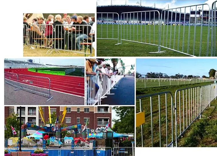 Bridge Feet 2.5m Road Fence Barrier Galvanized Roadside Fence