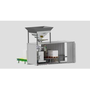 Quality Palletising Wood Pellet Bagging Machine Scale Container Packing System wholesale