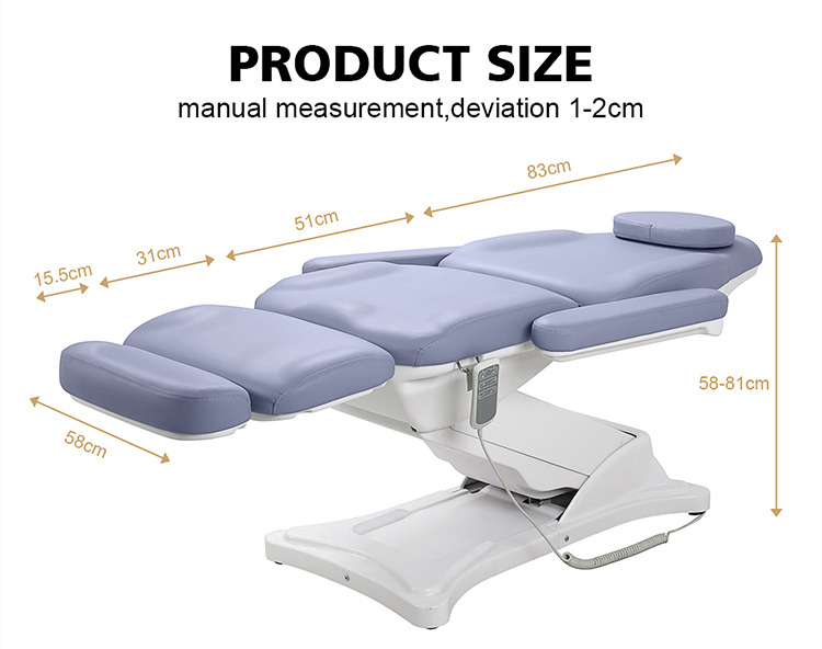 Electrical spa beauty bed massage bed