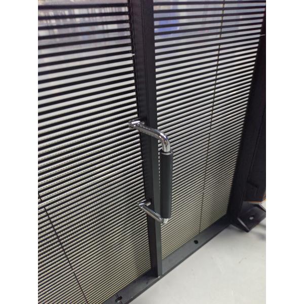 Customized Full Color Transparent Display Screen For Building Facades / Glass Curtain Walls