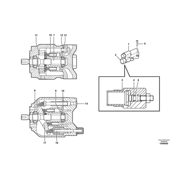 VOE11707966 Parts scheme Hydraulic pump