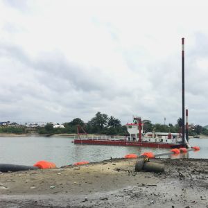 Diesel Power Cutter Suction Dredger 4000m3 Water Flow Distance 2500m