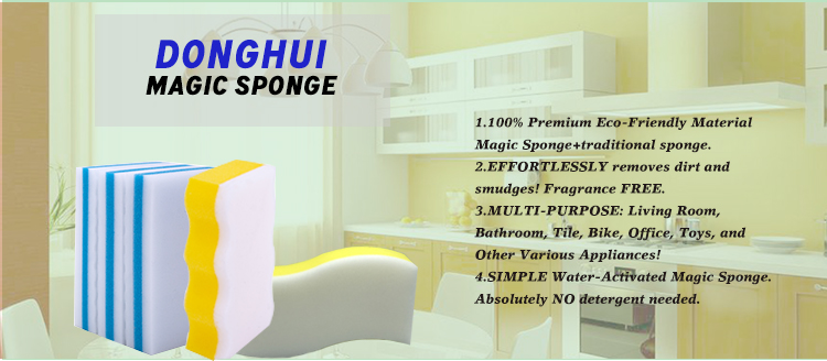 Melamine Magic Sponge Eraser Safety Material Compressed Cellulose Sponge