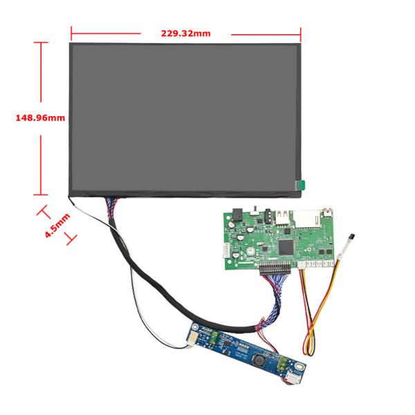Custom 10.1 Inch 1000 Nits High Brightness LCD Screen 1920x1200 IPS Motherboard LCD Display