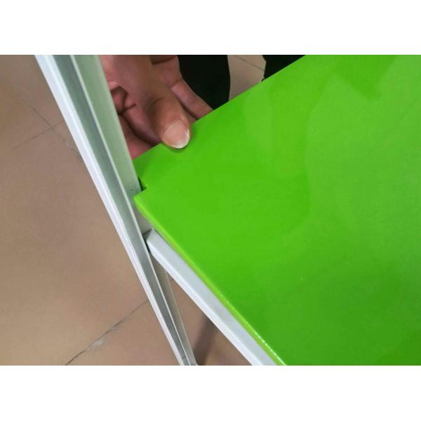 Fruit Strawberry Jam Food Table Display Stand With Metal Tube Frame Top Banner