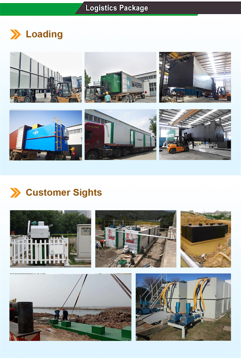 24 Hours Automatic Running Wastewater Treatment Plant With MBR Technology for Car Wash