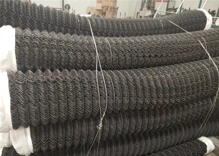 50x50mm Basketball Ground Sports Pvc Diamond Mesh Fencing