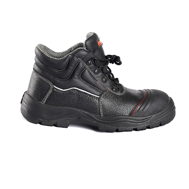 Shengjie Embossed Cow Leather Upper PU Anti Puncture Waterproof Safety Footwear Cat Work Boots Safety Shoes