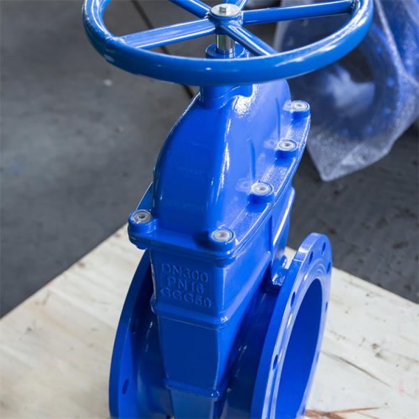 High Temperature PN16 Carbon Steel Gate Valve Elastic GGG50 GGG40 Wastewater