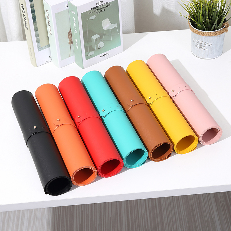 Stock Products Private Mold Yes Pu Leather Desk Pad Protector Mouse Pad Office Desk Mat