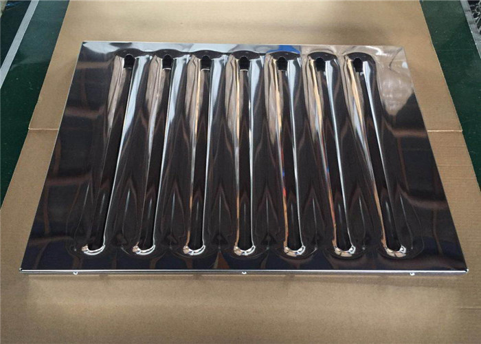 Metal Sheet Commercial Exhaust Hood Filters 395*395*45mm With Handle