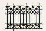Garden Decoration Customized Decorative Metal Fence Panels / Gate / Railings