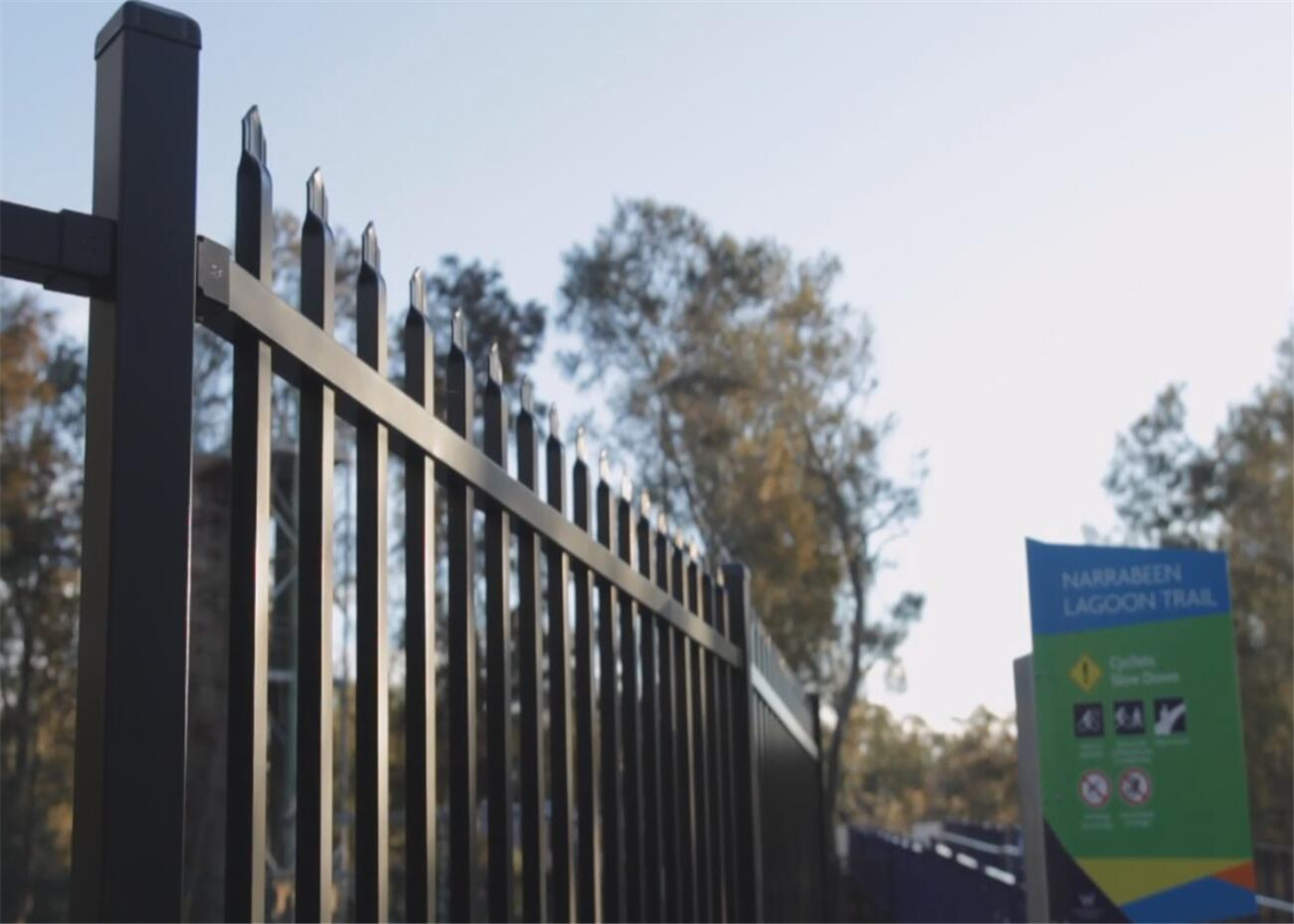 Spear Top Steel Fence / Security Fence / Garrison Fence