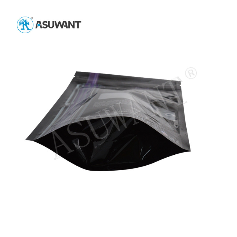 10 Colors Stand Up Resealable Bags PE PET VMPET Material With Power Zipper / U Notch