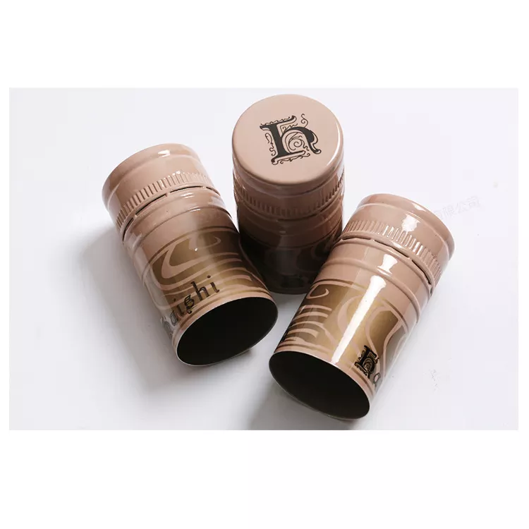 31.5*24mm Black Aluminium Cap for Olive Oil Bottle Logo Printing and of Cosmetic Packing