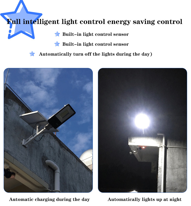 Ip65 Die Cast Aluminum 100w Solar Led Street Light Inbuilt Battery Solar Street Light