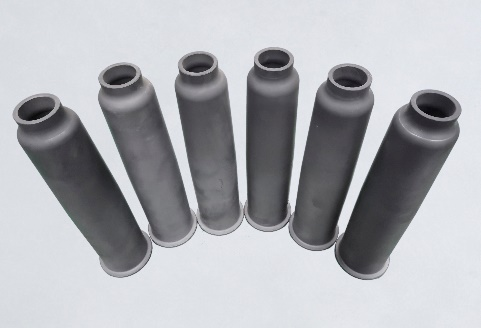 High oxidation Industrial Ceramic Parts 1700 C Silicon Carbide burner sleeve