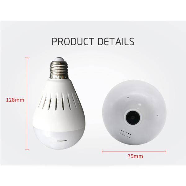 New Real HD VR Fisheye Panoramic Security Bulb LED Lamp Camera for Home Security Wireless Camera
