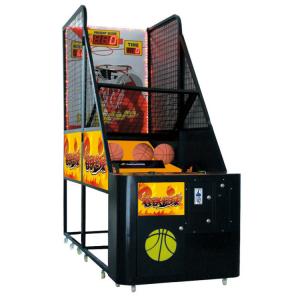 Quality Black Basketball Shooting Game Machine , Street Hoops Arcade Machine With Tickets wholesale