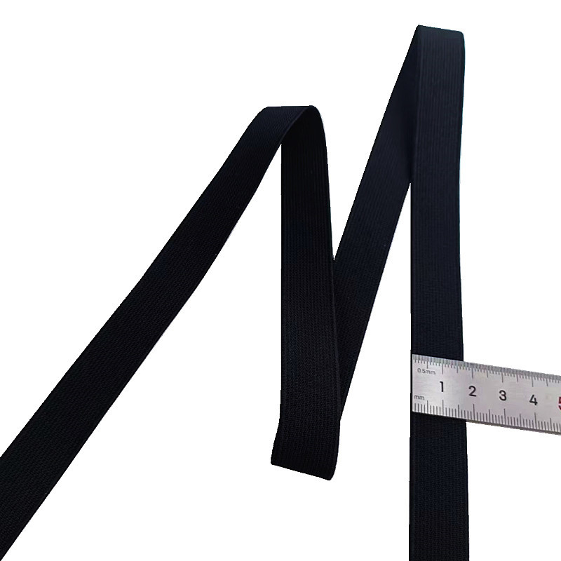 Woven Elastic Band Polyester Black Waistband for Cloth