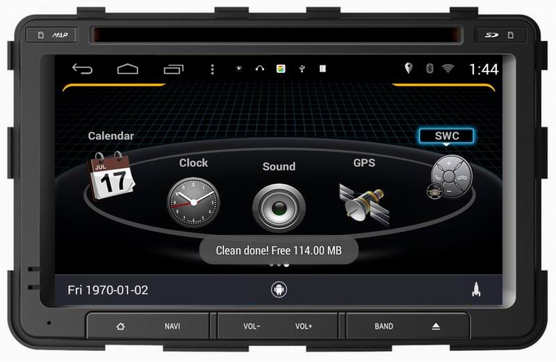 ouchuangbo car gps navigation s160 for Ssangyong Rexton with sat nav android 4.4 radio player