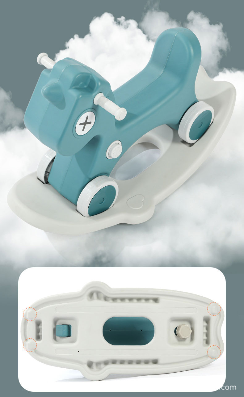Fun and Safe Rocking Horse Roller Coaster for Baby PVC Material Perfect Birthday Gift