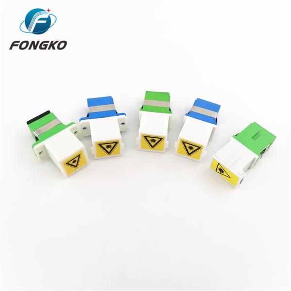 Sm Blue Fiber Optic Adapter UPC SC coupler With Ear