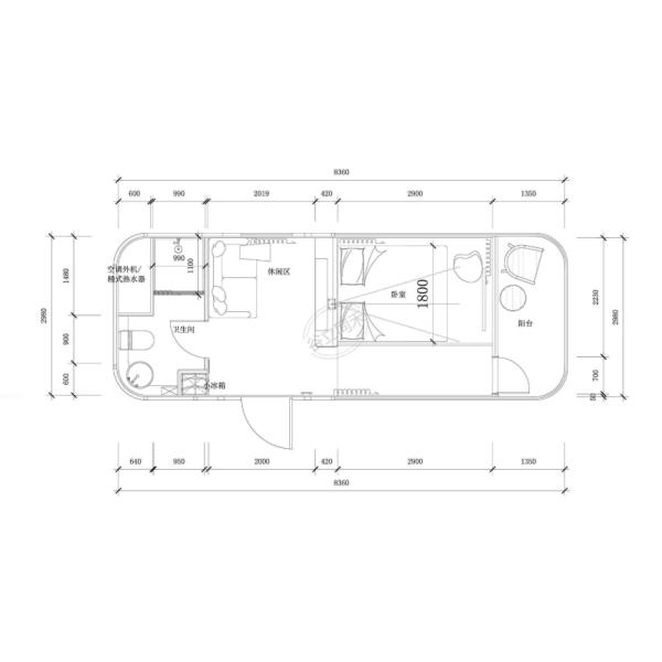 Best price House containers house capsule big space capsule house container mobile structure home for hotel