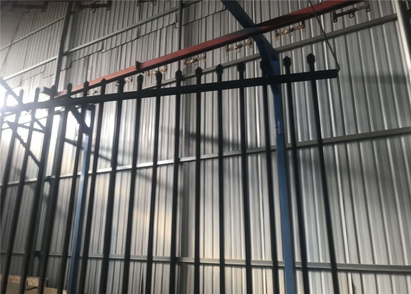 Security Garrison Fencing Panels 2.1mx2.4m rails 45mm*45mm upright 25mm Hot dipped Galvanized to Be 300gram/m2