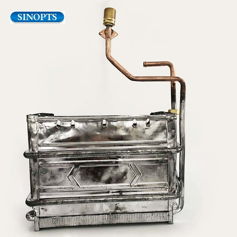 Cuboid Copper Hot Water Heat Exchanger Gas Water Heater Spare Parts
