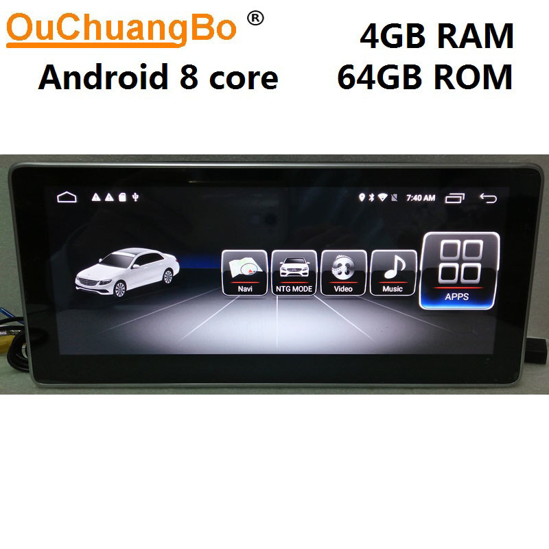 Ouchuangbo GPS navigation audio radio for Benz C 2008-2010 support BT MP3 mirror link android 8.1 OS 4+64
