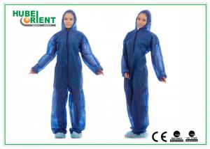 Quality Disposable Non Woven PP Medical Suit Isolation Gown Coveralls With Hood Without Feetcover wholesale