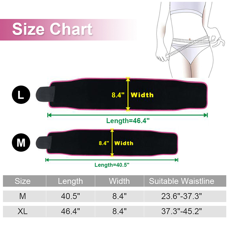 Standard Thickness HEXIN OEM Service 2020 Womens Waist Trainer Neoprene Waist Trimmer
