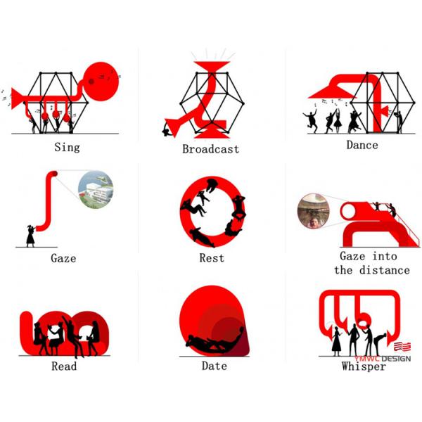 Hand-forged Steel Non-Powered Amusement Facility for Large-Scale Outdoor Interactive