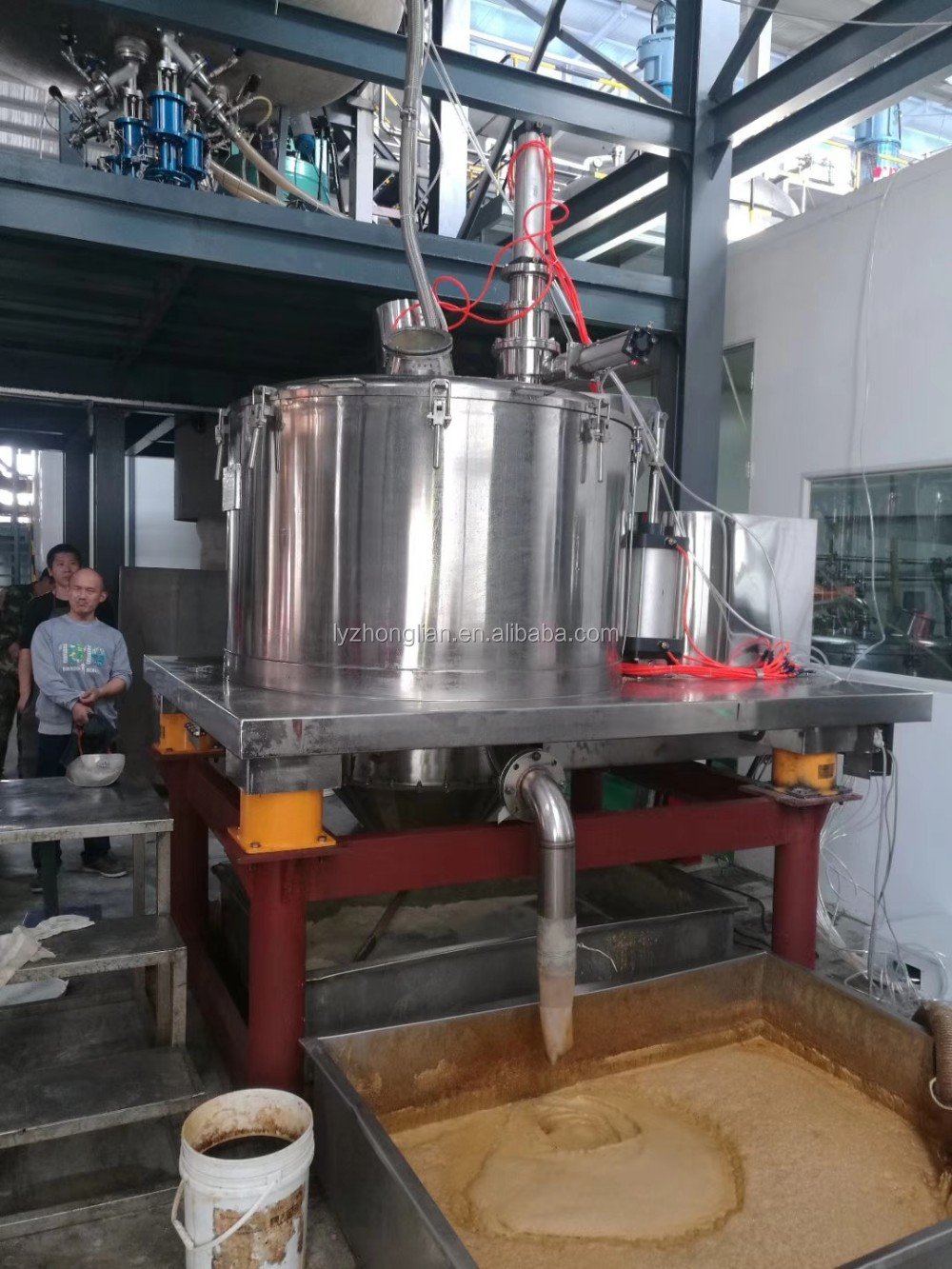 Widely use sea salt refining continuous bucket filter industrial centrifuge machine price for starch separation