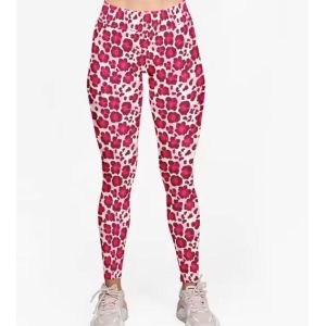 Women Buttery High Waist Leopard Custom Printed Leggings Slimming