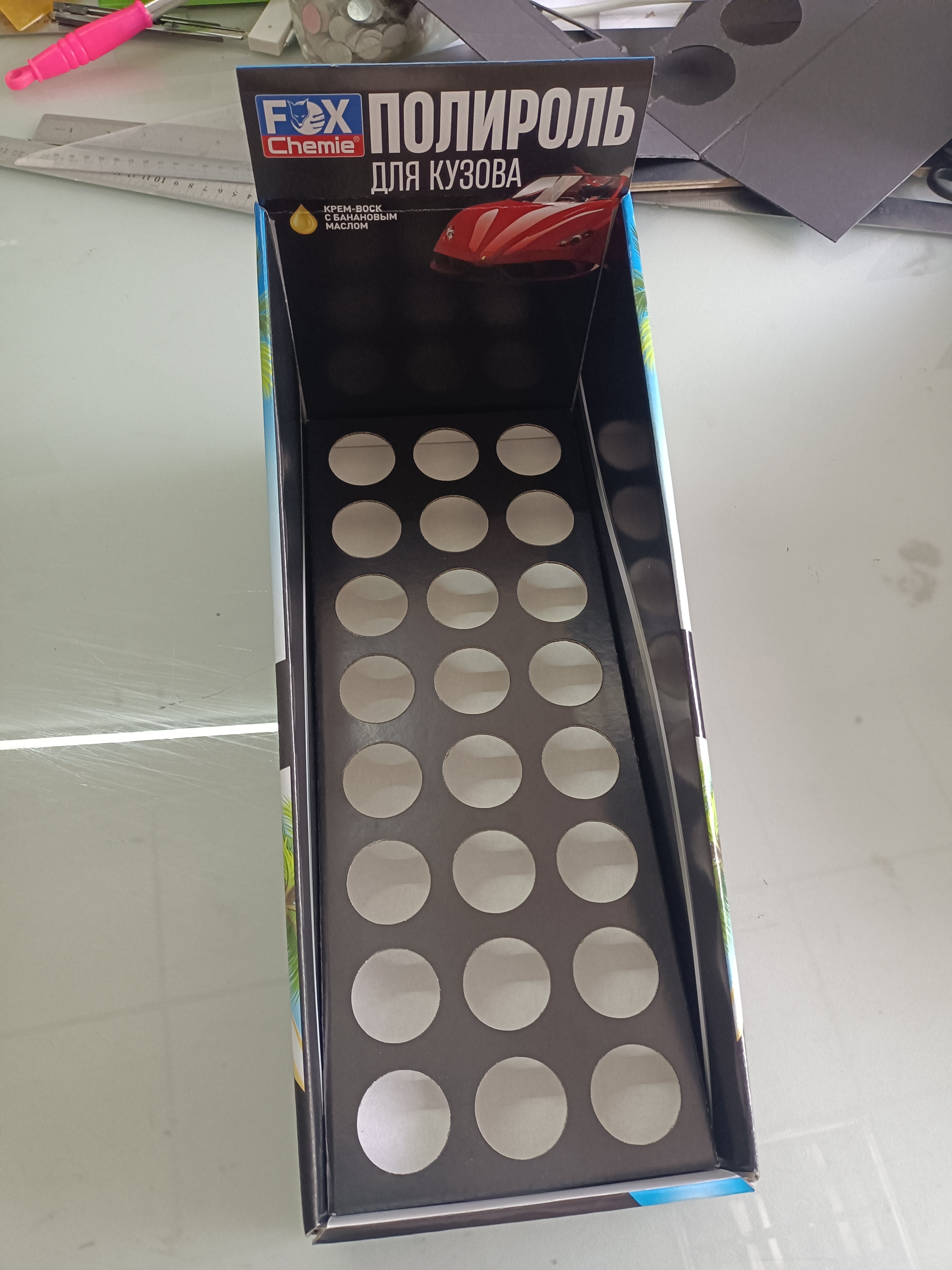 Custom Shelf Ready Box Tear Away Packaging Display Boxes Foldable Paper Retail Cardboard Counter Display Box