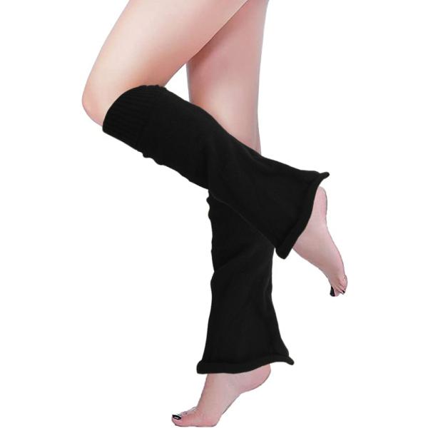Y-Z Fall Winter Knitted White Warm Yoga Gothic Horn Knee High Leg Warmers for Women Knee Socks