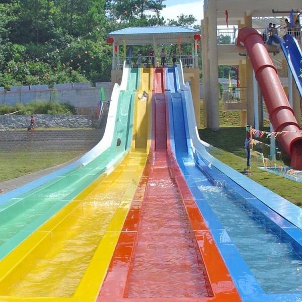 Outdoor Playground Equipment Fiberglass Water Park Slides