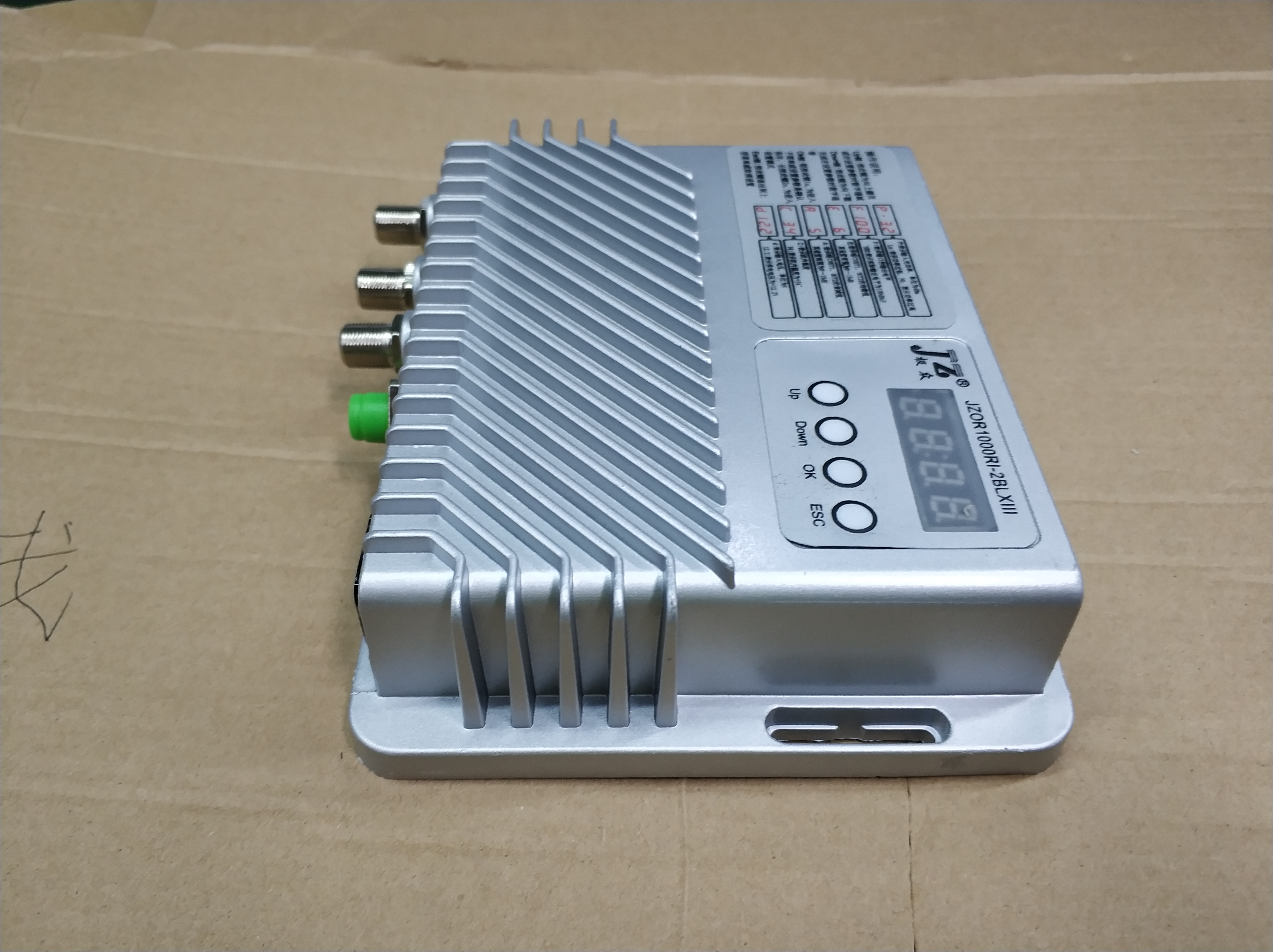 Lightweight 12V/1.5A Power Ftth Node With 2 Outputs Support EOC Function