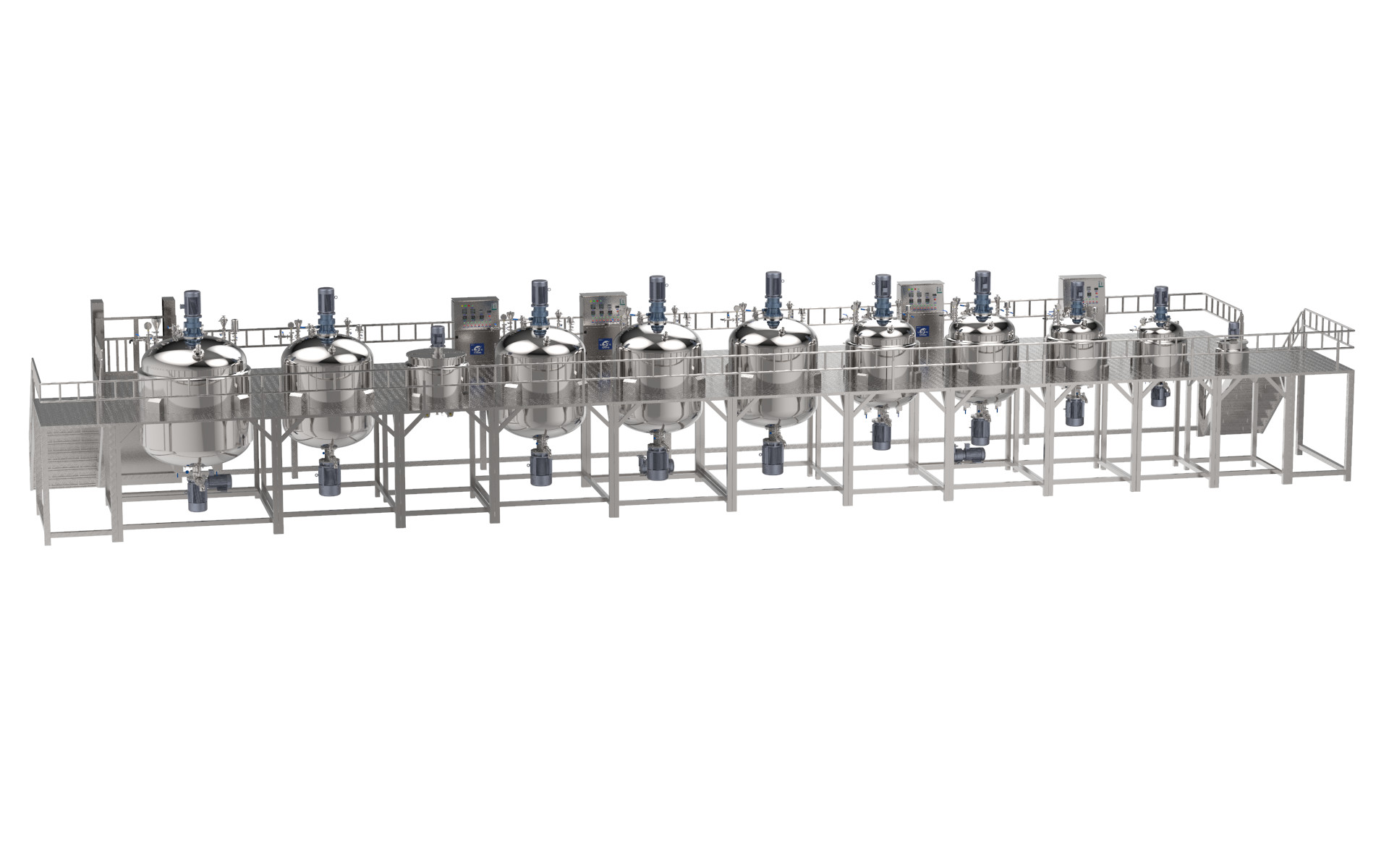 Quality Industrial Homogenizer Toothpaste Making Machine With High Shear Mixer wholesale