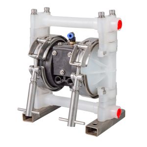 China 3/8 Dual Double Air Diaphragm Pump Pneumatic PP on sale
