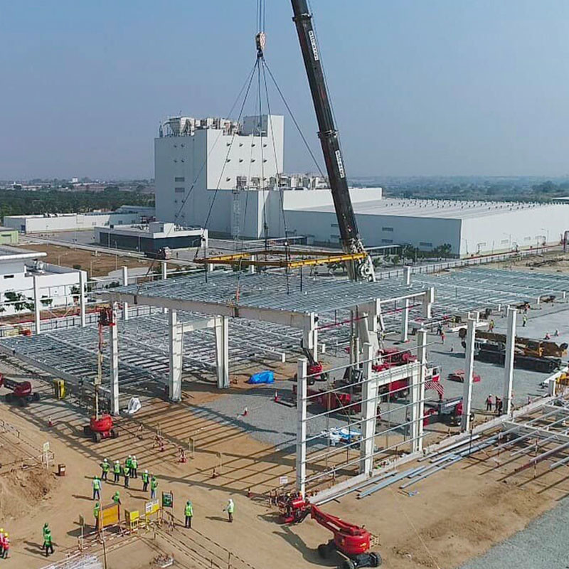 Low Maintenance Steel Structure Workshop Q235B Q355B Steel Frame Commercial Building