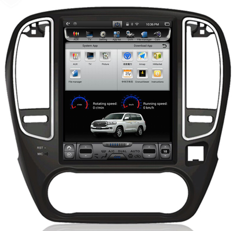 Ouchuangbo 10.4" Vertical Screen Tesla Style 1024*768 for Nissan Sylphy 2010-2014 with car radio video android 6.0 os