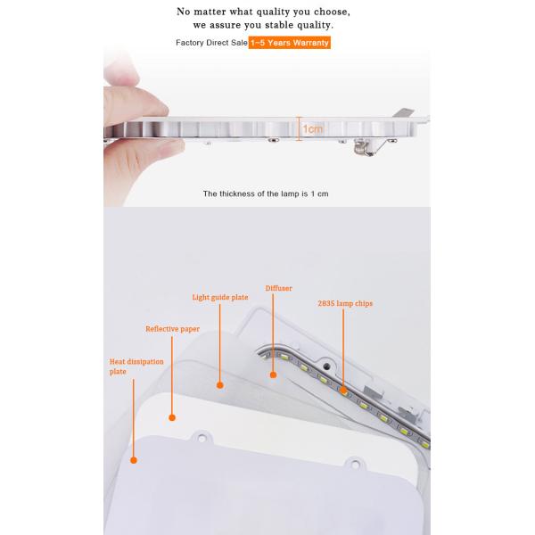 12w 18w 20w 30w Square Ceiling Lamp Motion Sensor LED Light For Balcony Washroom