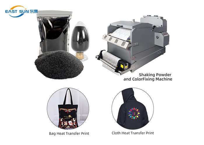 Anti Sublimation DTF Black Powder 80-170um For Heat Transfer Printing