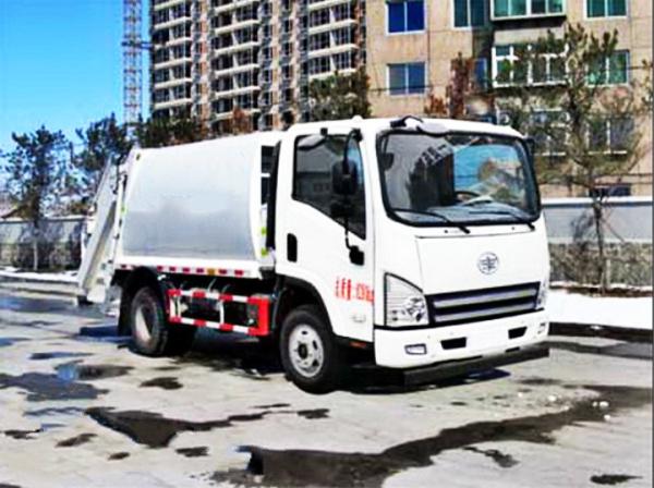 Cheap Compressing Type Waste Collection Trucks 4 Tons Payload Tiger V VH Cabin for sale