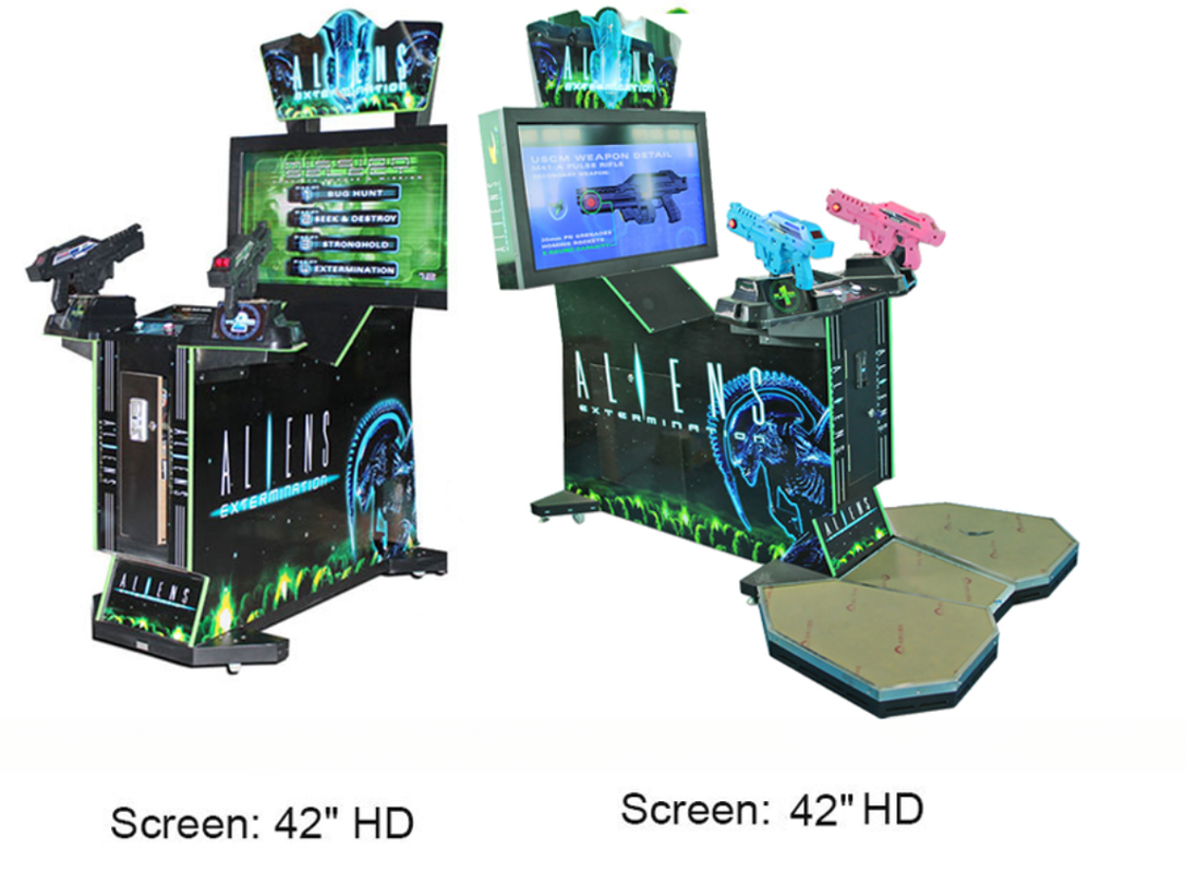 3 In 1 Alien Shooting Arcade Game Machine Extermination House Of The Dead Ultra Firepower